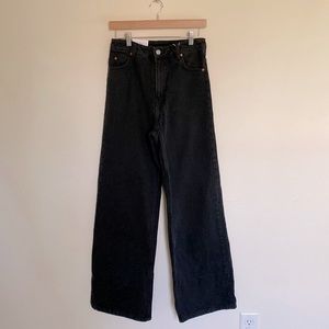 NWT H&M Black Wide Leg Jeans